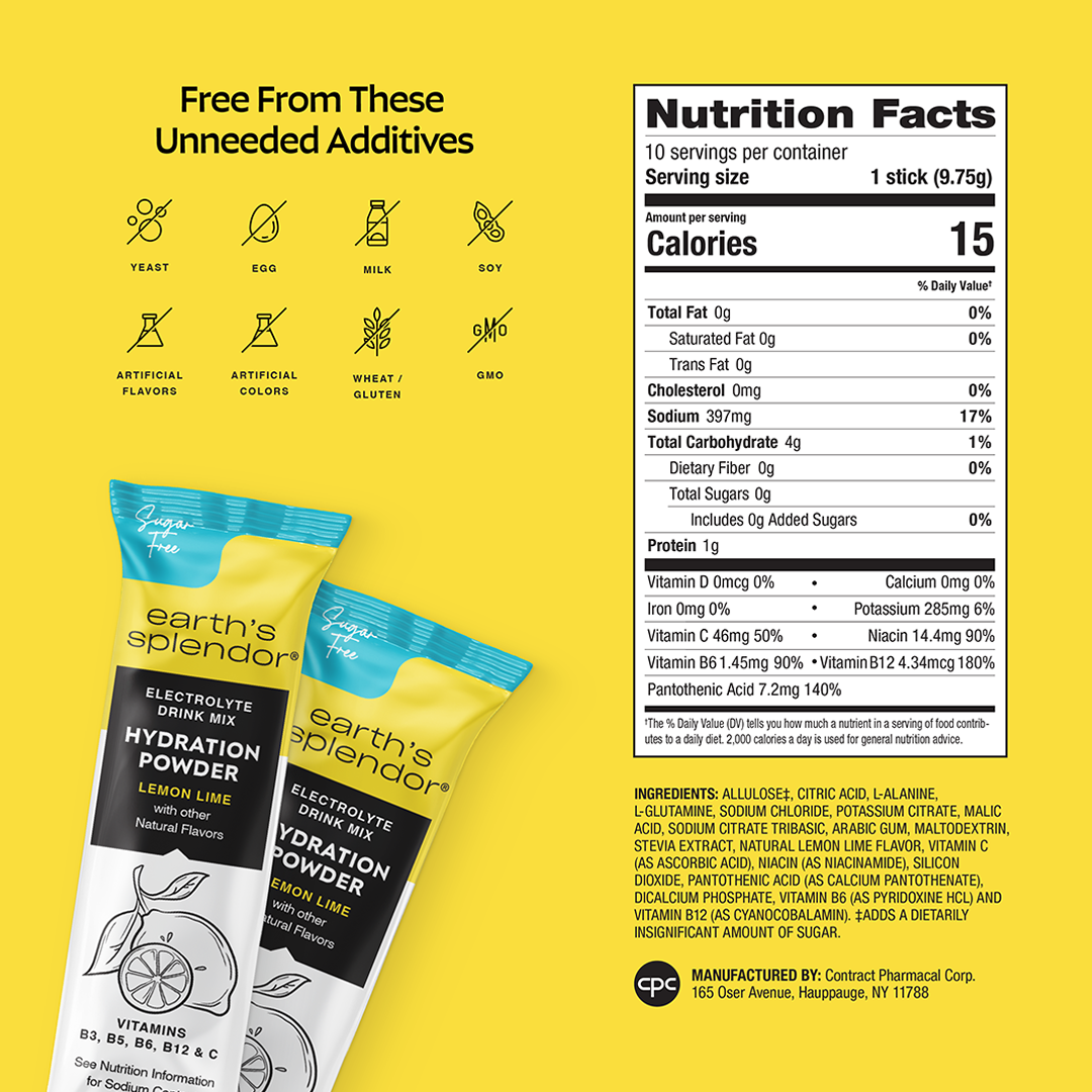 Lemon Lime Sugar Free Hydration Powder