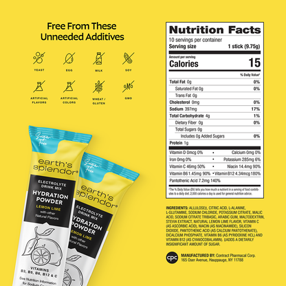 Lemon Lime Sugar Free Hydration Powder