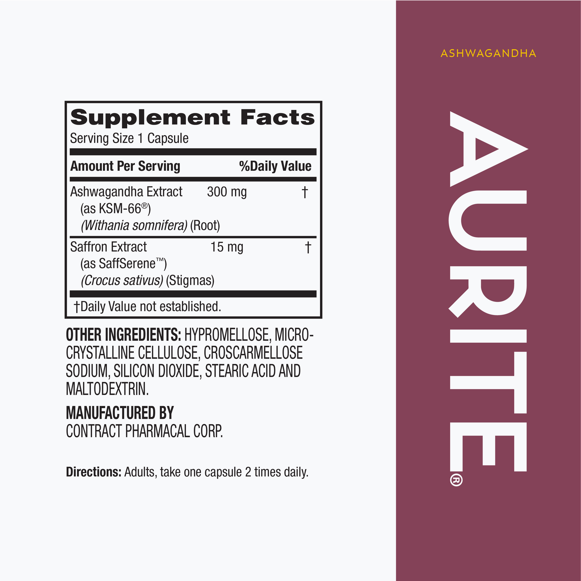 Aurite Saffron Plus Ashwagandha