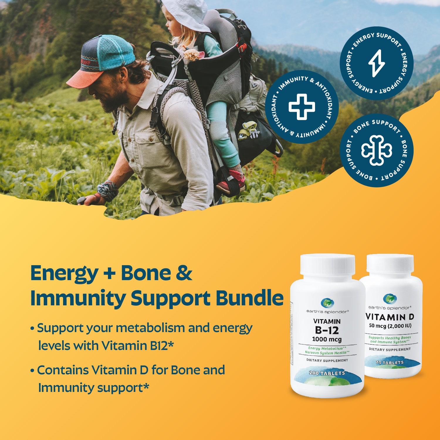 Energy + Bone and Immunity Support Bundle