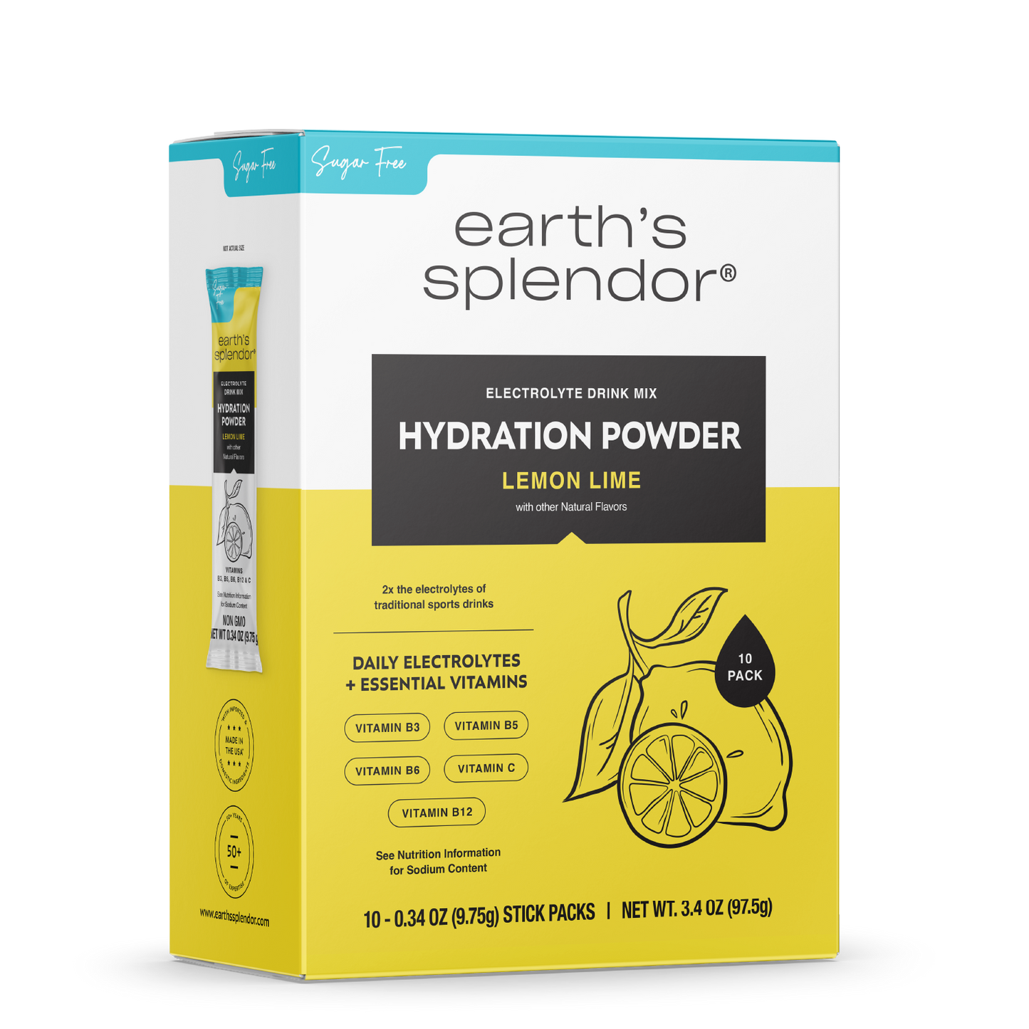Lemon Lime Sugar Free Hydration Powder
