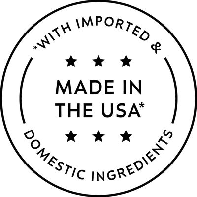 Made in the USA with Globally Sourced Ingredients